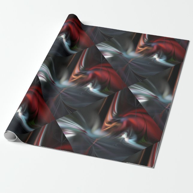Elegantes Fraktal-Wrapping-Papier Geschenkpapier (Ungerollt)