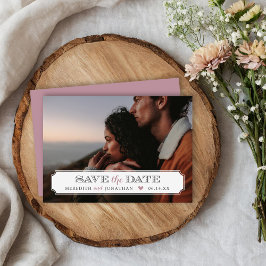 Elegantes Frame-Foto-Overlay Save the Date