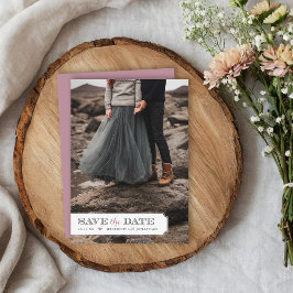 Elegantes Frame-Foto-Overlay Save the Date