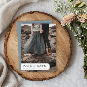 Elegantes Frame-Foto-Overlay Save the Date