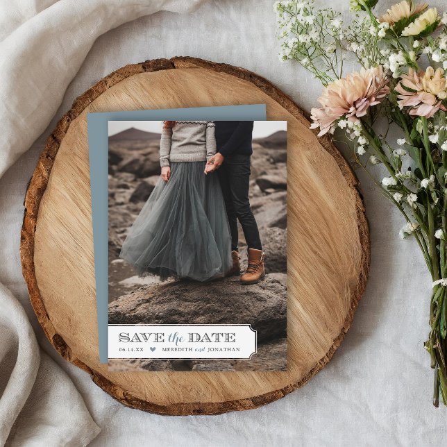 Elegantes Frame-Foto-Overlay Save the Date (Von Creator hochgeladen)