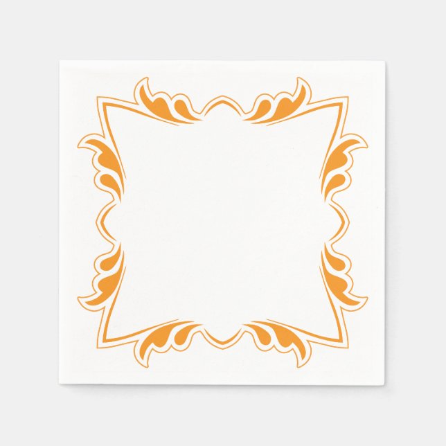 Elegantes Framework Design Napkins Serviette (Vorderseite)