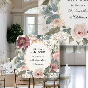 Elegantes französisches Brautparty Rechteckiger Pappuntersetzer