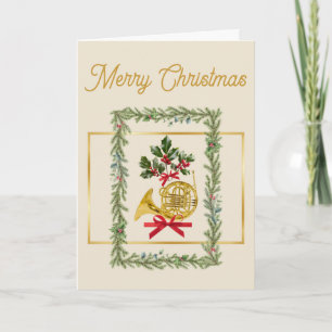 Elegantes französisches Horn Weihnachten Irischer