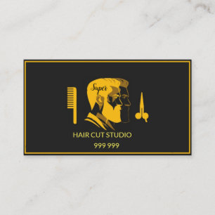 Elegantes Frisörstudio Visitenkarte