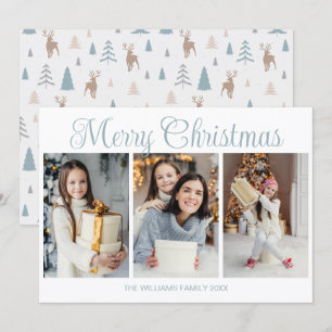 Elegantes Frohe Weihnachten 3 Vertikales Foto-Koll