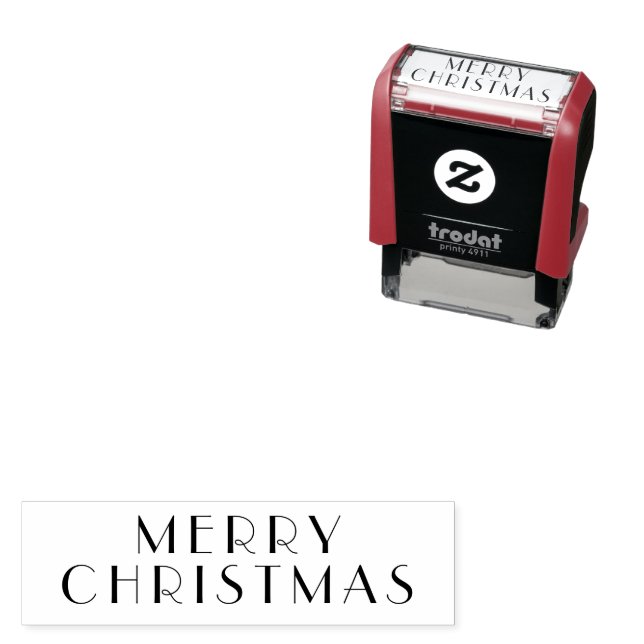 Elegantes Frohe Weihnachten Permastempel (Beispiel)