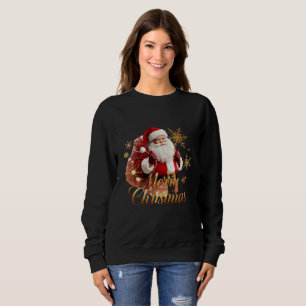 Elegantes Frohe Weihnachten Weihnachtsmann Sweatshirt