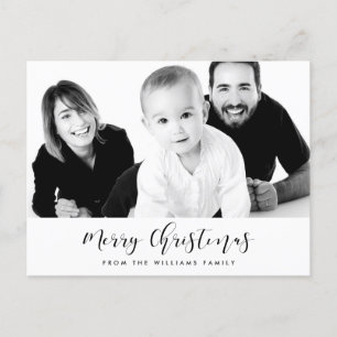 Elegantes, fröhliches Foto Postkarte