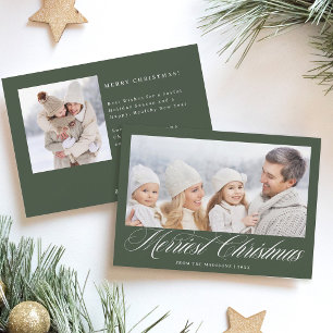 Elegantes Fröhliches Weihnachten 2 Foto Hunter Grü