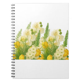 Elegantes Frühlingsblumenbouquet  Notizblock