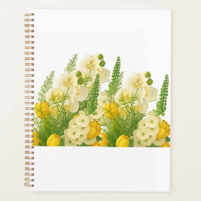 Elegantes Frühlingsblumenbouquet  Planer (Vorderseite)
