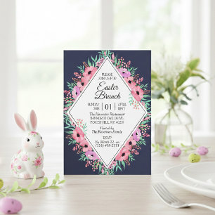 Elegantes Frühlingsbrunch   Farbe Einladung