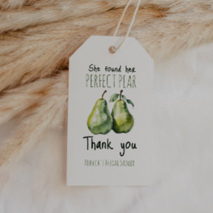 Elegantes Fruit Brunch Perfect Pear Brautparty Geschenkanhänger