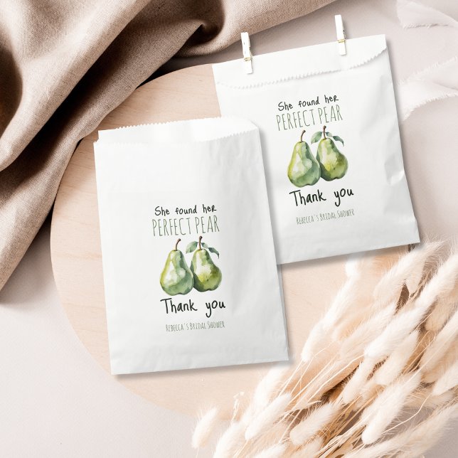 Elegantes Fruit Brunch Perfect Pear Brautparty Geschenktütchen (Von Creator hochgeladen)