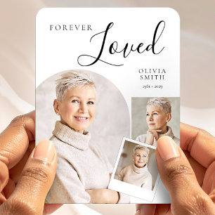 Elegantes Funeral-Andenken mit individuellem Foto- Magnet
