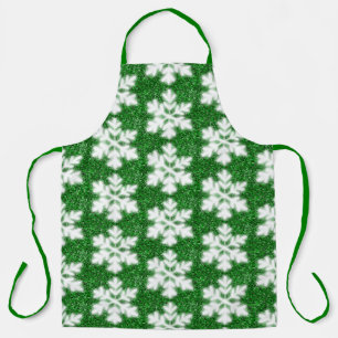 Elegantes funkelndes glitzerndes grünes frostiges  schürze