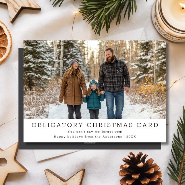 Elegantes Funny Family Foto Weihnachten obligatori (Von Creator hochgeladen)