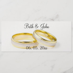 Elegantes Garden Floral Chic Sassy Hochzeitsprogra Programm