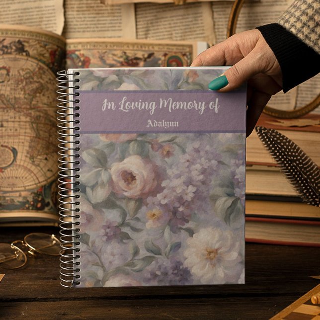 Elegantes Garden Memorial Geschenk für Mutter Notizbuch (Elegant Garden Memorial Gift for Grieving Mother)