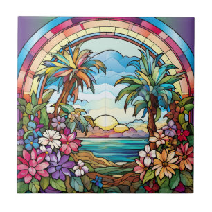 elegantes Gartenglas-Imitat Fliese