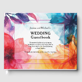 😍 Elegantes Gästebuch Anemone Dreamscape Hochzeit