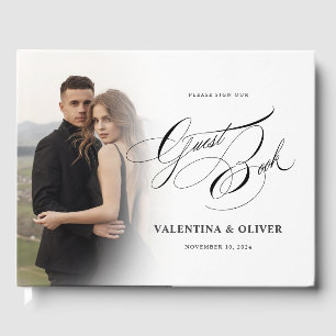 Elegantes Gästebuch für das Hochzeitsstipendium de