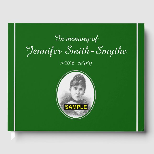 Elegantes Gästebuch und maßgeschneiderte Erinnerun (Vorderseite)