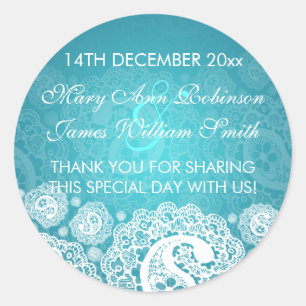 Elegantes Gastgeschenk Runder Aufkleber