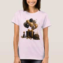 Elegantes Geburtstags-T-Shirt 