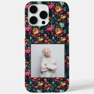 Elegantes Geburtstagsgeschenk Pfingstrosen Custom iPhone 16 Pro Max Hülle
