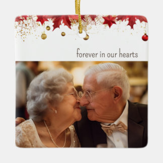 Elegantes Gedenkfest Weihnachten Keramikornament