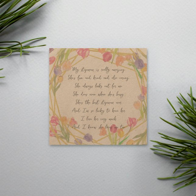 Elegantes Gedicht mit floraler Wertschätzung für S (Von Creator hochgeladen)