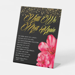 Elegantes Gedicht zur Beerdigung der Florentiner G Sockelschild