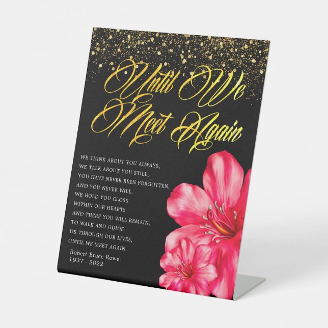 Elegantes Gedicht zur Beerdigung der Florentiner G Sockelschild (Vorderseite)