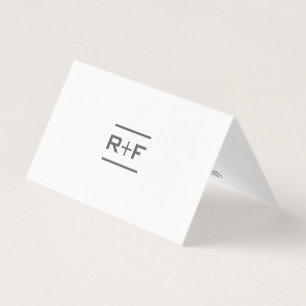 Elegantes gefaltetes Notecards Visitenkarten