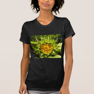 Elegantes Gelbblume-Foto T-Shirt