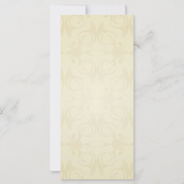Elegantes, gelbes Damastengeschenk (Vorderseite)