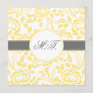 Elegantes Gelbes Rosendesign Einladung zum Geburts