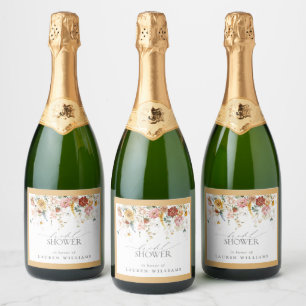 Elegantes Gelbes Wildblume Wasserfarbenes Brautpar