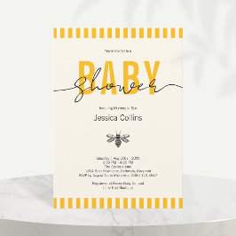 Elegantes Gender Neutral Mommy to Bee Baby Shower Einladung