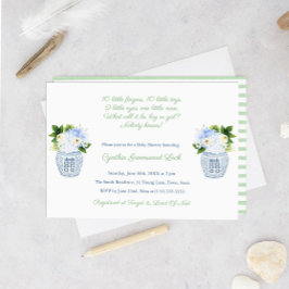 Elegantes Gender Unknown Poem Baby Shower Party Einladung