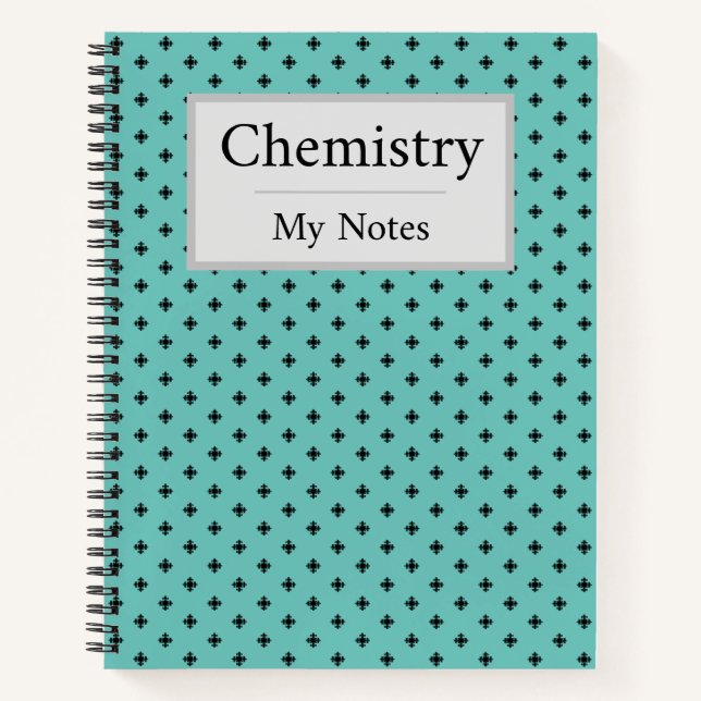 Elegantes geometrisches Design Notizbuch (Vorderseite)