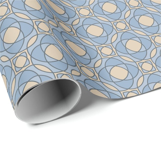 Elegantes geometrisches Mosaik-Geschenkpapier Geschenkpapier (Rolleneckpunkt)