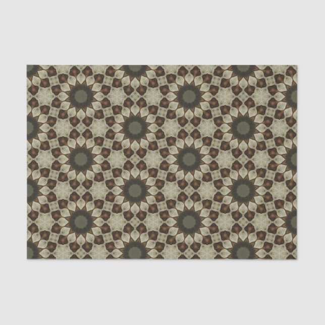 Elegantes, geometrisches Muster Abstrakt Seidenpapier (Vorderseite)