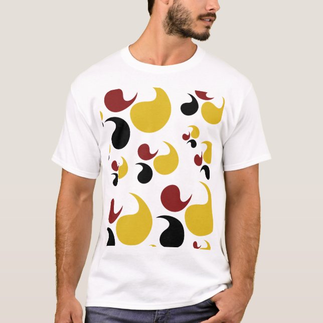 Elegantes geometrisches Muster mit moderner Touch T-Shirt (Vorderseite)
