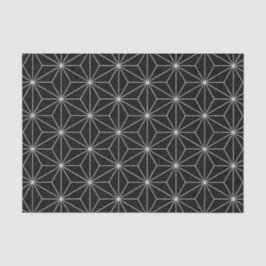 Elegantes geometrisches Muster - Silber u. Seidenpapier
