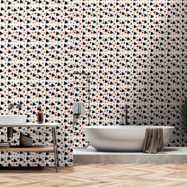 Elegantes geometrisches Muster Tapete (Badezimmer)