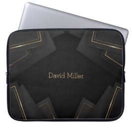 Elegantes geometrisches Muster und individuelle An Laptopschutzhülle