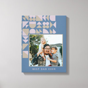 Elegantes geometrisches Personalisiertes Foto Leinwanddruck